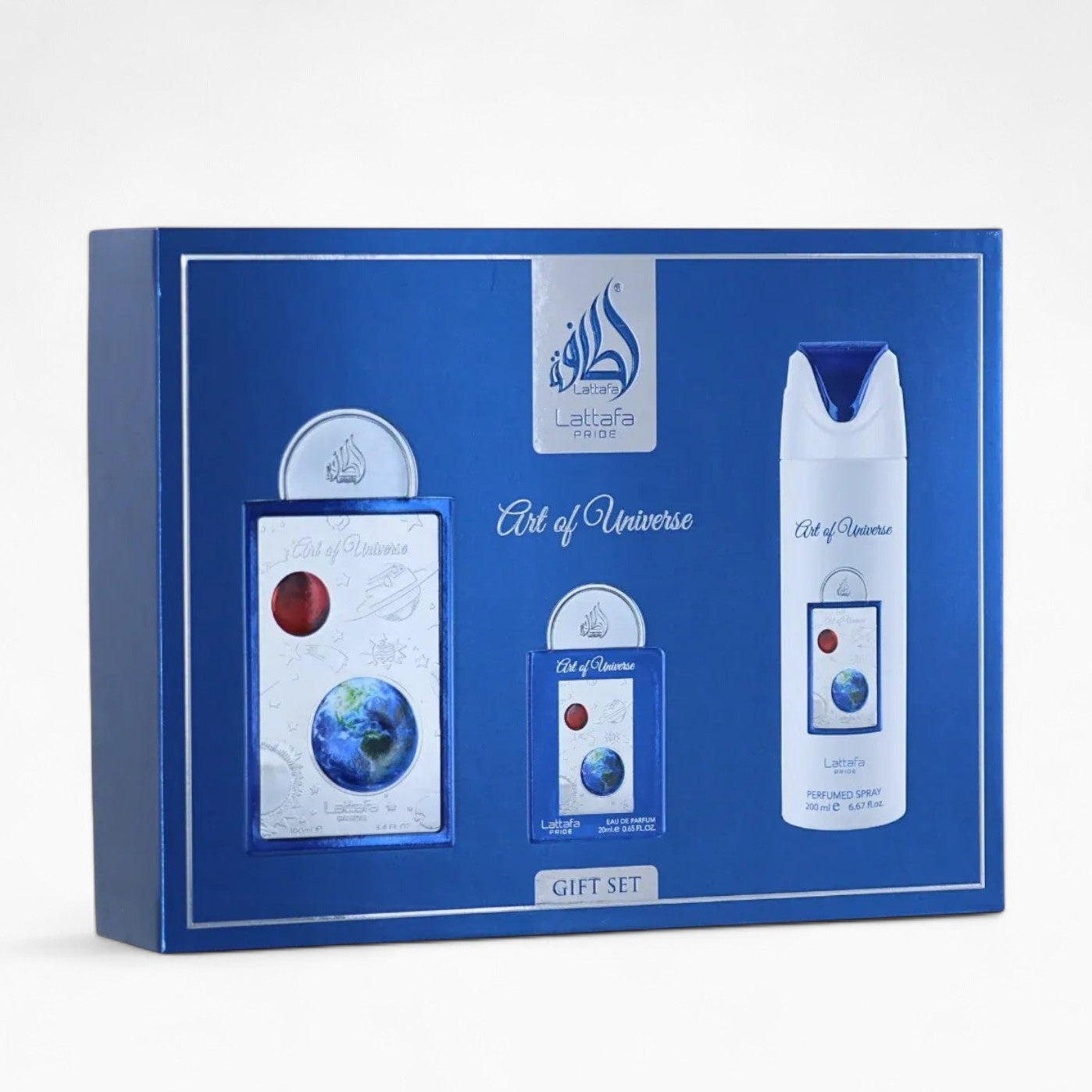 Coffret Cadeau Art of Universe Eau de Parfum 3 Pièces – Lattafa Pride