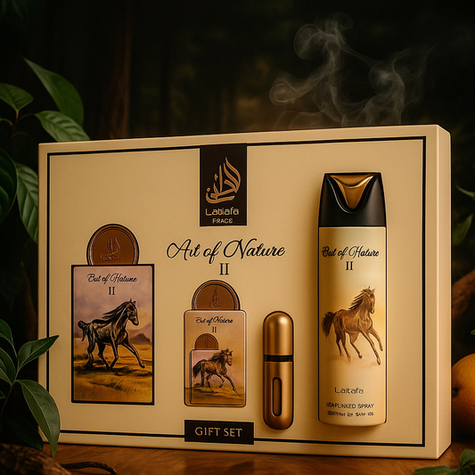 Coffret Cadeau Art of Nature II Eau de Parfum 3 Pièces – Lattafa Pride