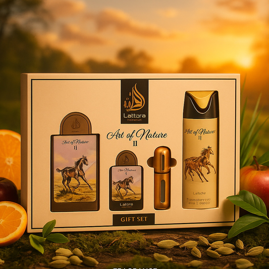 Coffret Cadeau Art of Nature II Eau de Parfum 3 Pièces – Lattafa Pride