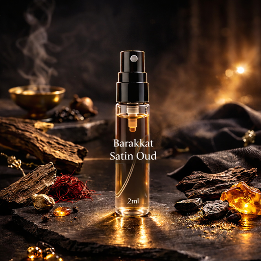 Échantillons Barakkat satin oud