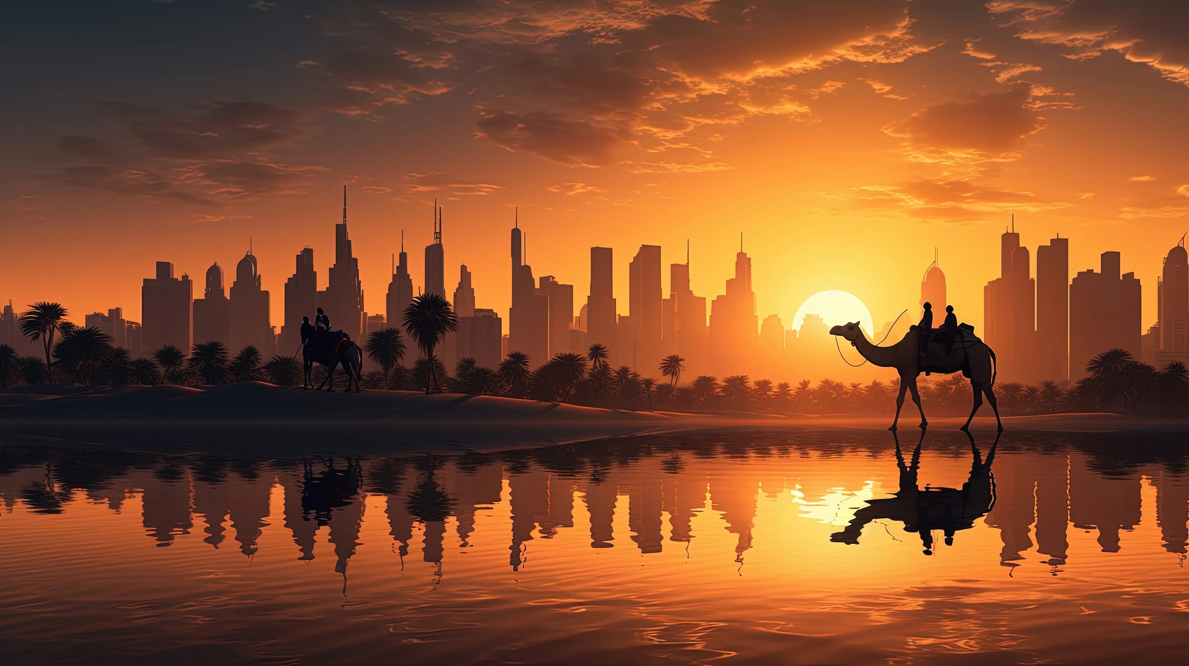 Bannière désert Dubaï
